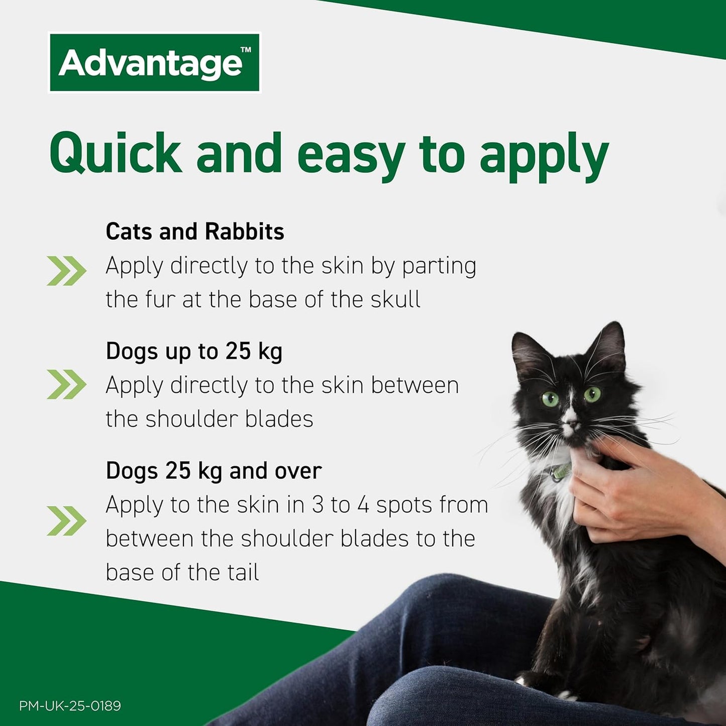 Advantage Spot On Flea Treatment For Large Cats and Rabbits Over 4kg (4 pipettes, 80mg), Kills Fleas Within 24 Hours, Prevents Further Infestation For Up To Four Weeks in Cats