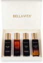 Bellavita Luxury Men's Gift Set - 4×20 ml | CEO Man, Klub, Oud & G.O.A.T. | Woody Citrus Spicy Aromatic Fragrance Set