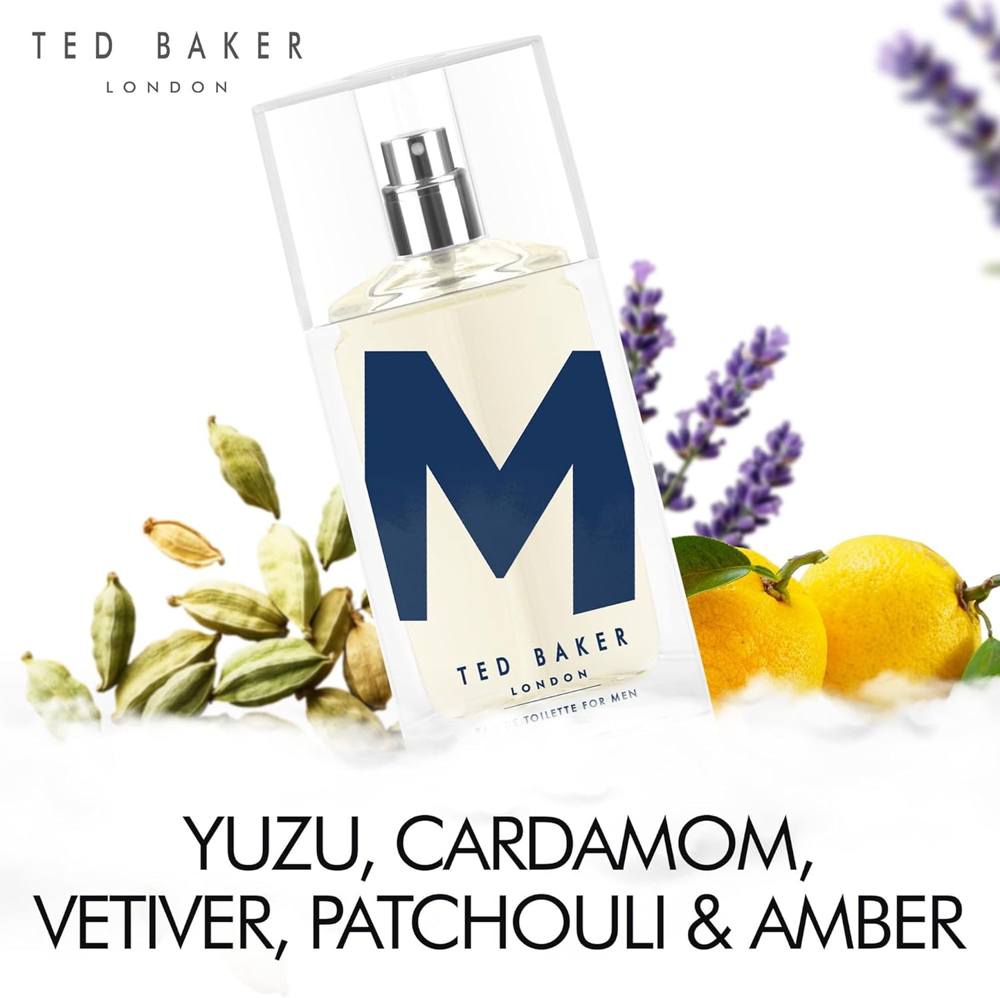 Ted Baker M EDT, Unique Notes of Tonka Bean and Sensual Musk with a Rich Woody Base, Mark of Distinction, Men's Eau de Toilette, 75ml