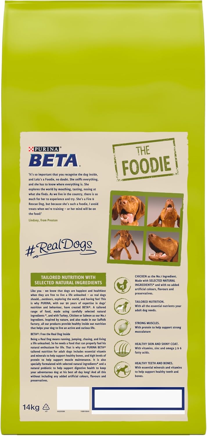 Beta Adult Rich In Chicken, Dry Dog Food 14Kg