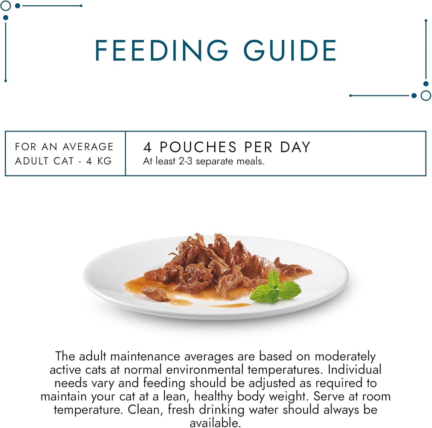GOURMET Perle Chef's Collection Adult Wet Cat Food Mini Fillets in Gravy Variety Turkey, Tuna, Duck, Lamb 40 x 85g Pouches
