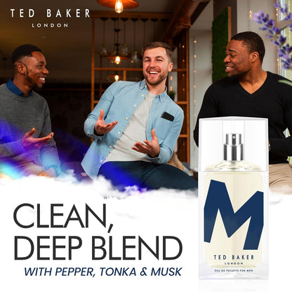 Ted Baker M EDT, Unique Notes of Tonka Bean and Sensual Musk with a Rich Woody Base, Mark of Distinction, Men's Eau de Toilette, 75ml
