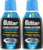 Buster Bathroom Drain Unblocker 300ml, Pack of 2 – Sink Unblocker Removes Hair & Sludge in Showers, Baths & Sinks. Fast-Acting Shower Drain Unblocker Clears Blockages & Slow-Draining Water