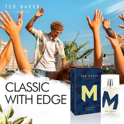 Ted Baker M EDT, Unique Notes of Tonka Bean and Sensual Musk with a Rich Woody Base, Mark of Distinction, Men's Eau de Toilette, 75ml
