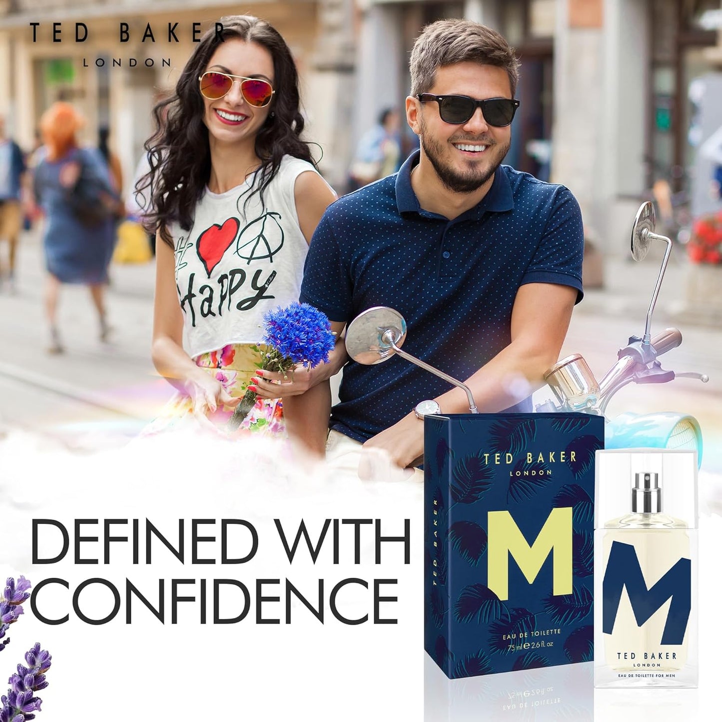 Ted Baker M EDT, Unique Notes of Tonka Bean and Sensual Musk with a Rich Woody Base, Mark of Distinction, Men's Eau de Toilette, 75ml